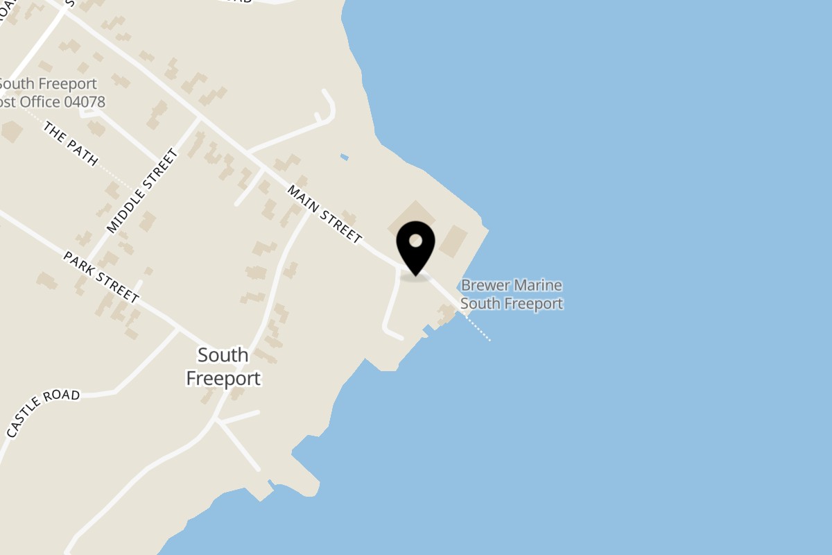Map showing the location of Bay Bowls Freeport on 32 Main St in Freeport